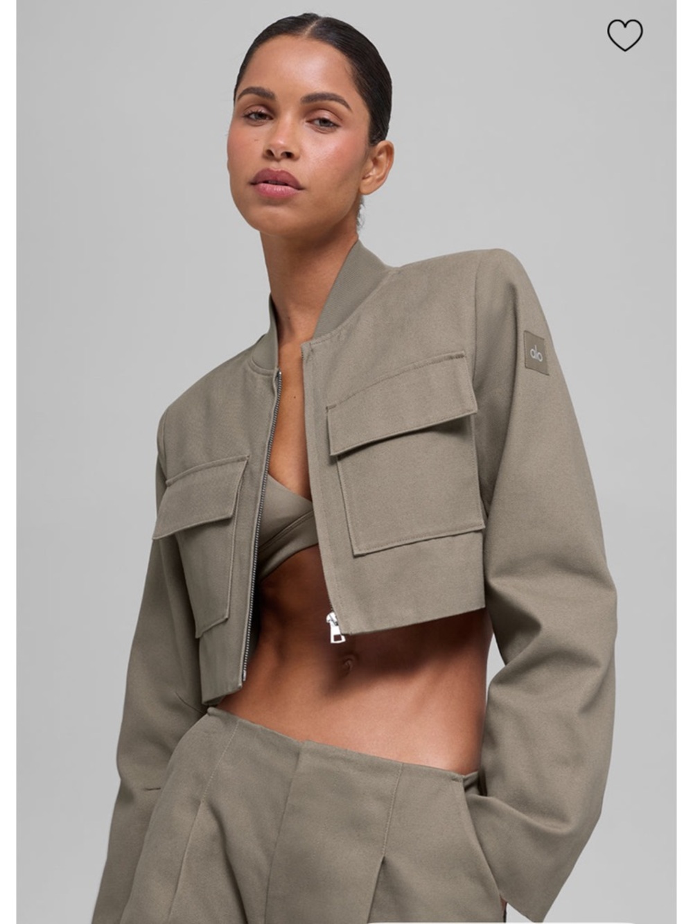 ALO Yoga Cropped Main Character Jacket